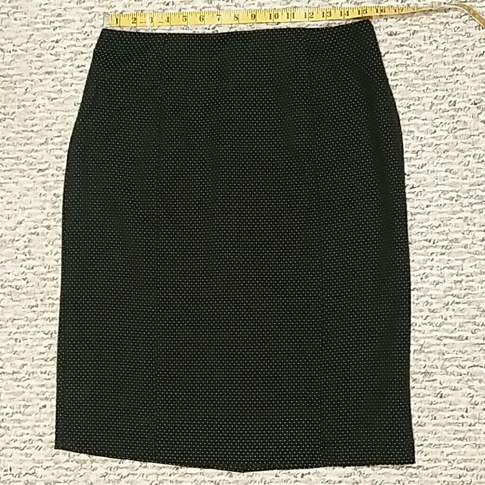 A Byer polka dot pencil skirt